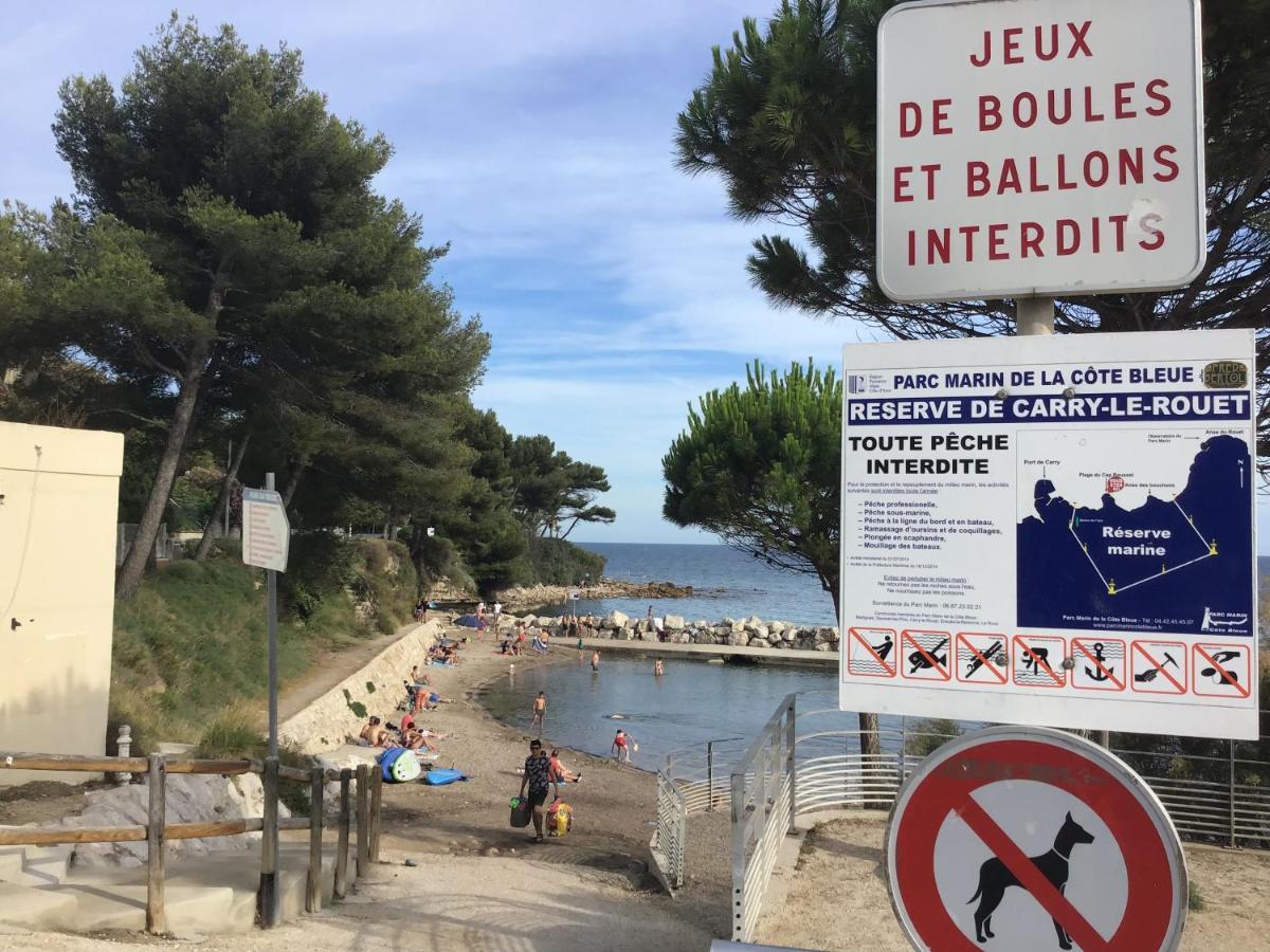 Studio Plage Du Cap Rousset Carry-le-Rouet Exterior foto